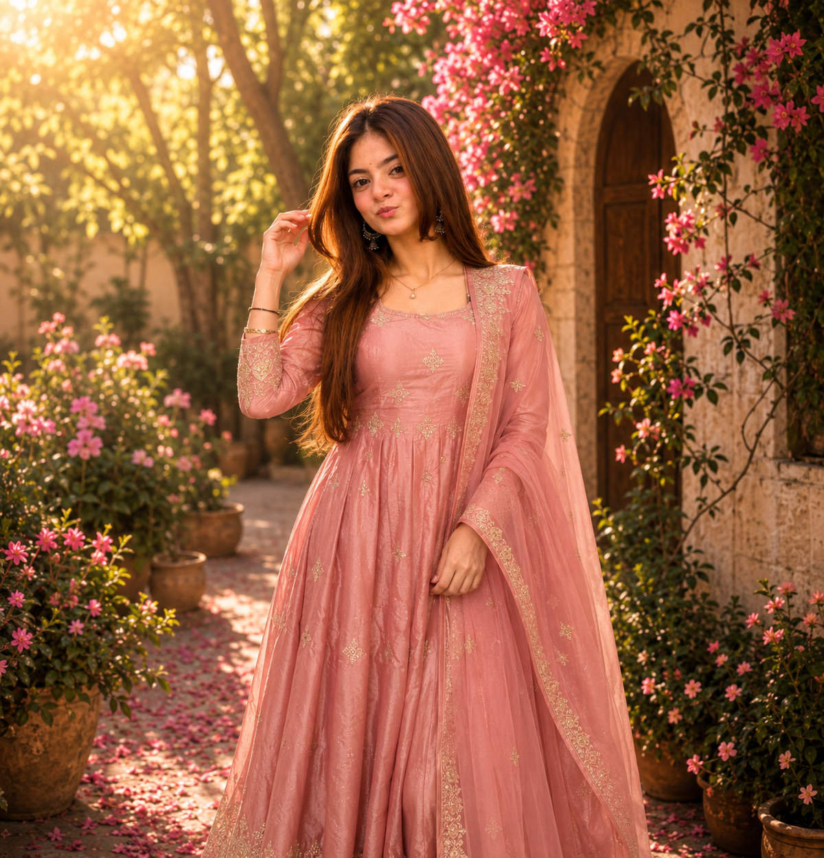 Blush Rosé Grace Anarkali Set