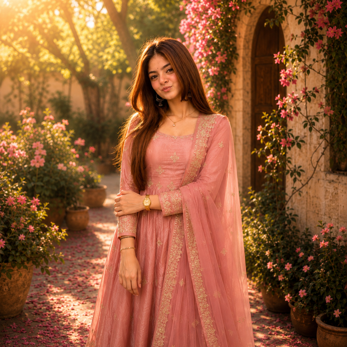 Blush Rosé Grace Anarkali Set